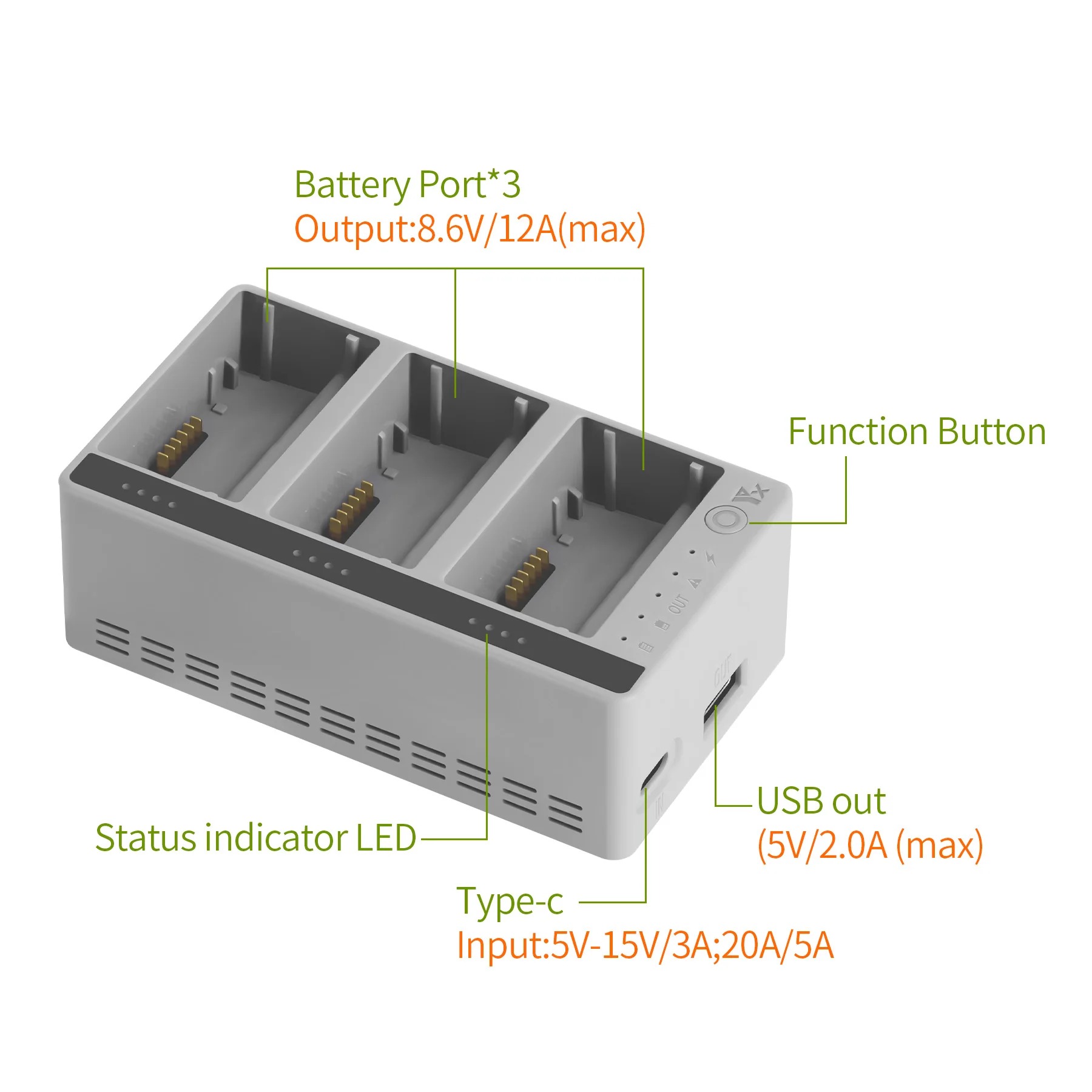 Drone Charging Hub - For DJI LITO 1/X1 Drone Battery
