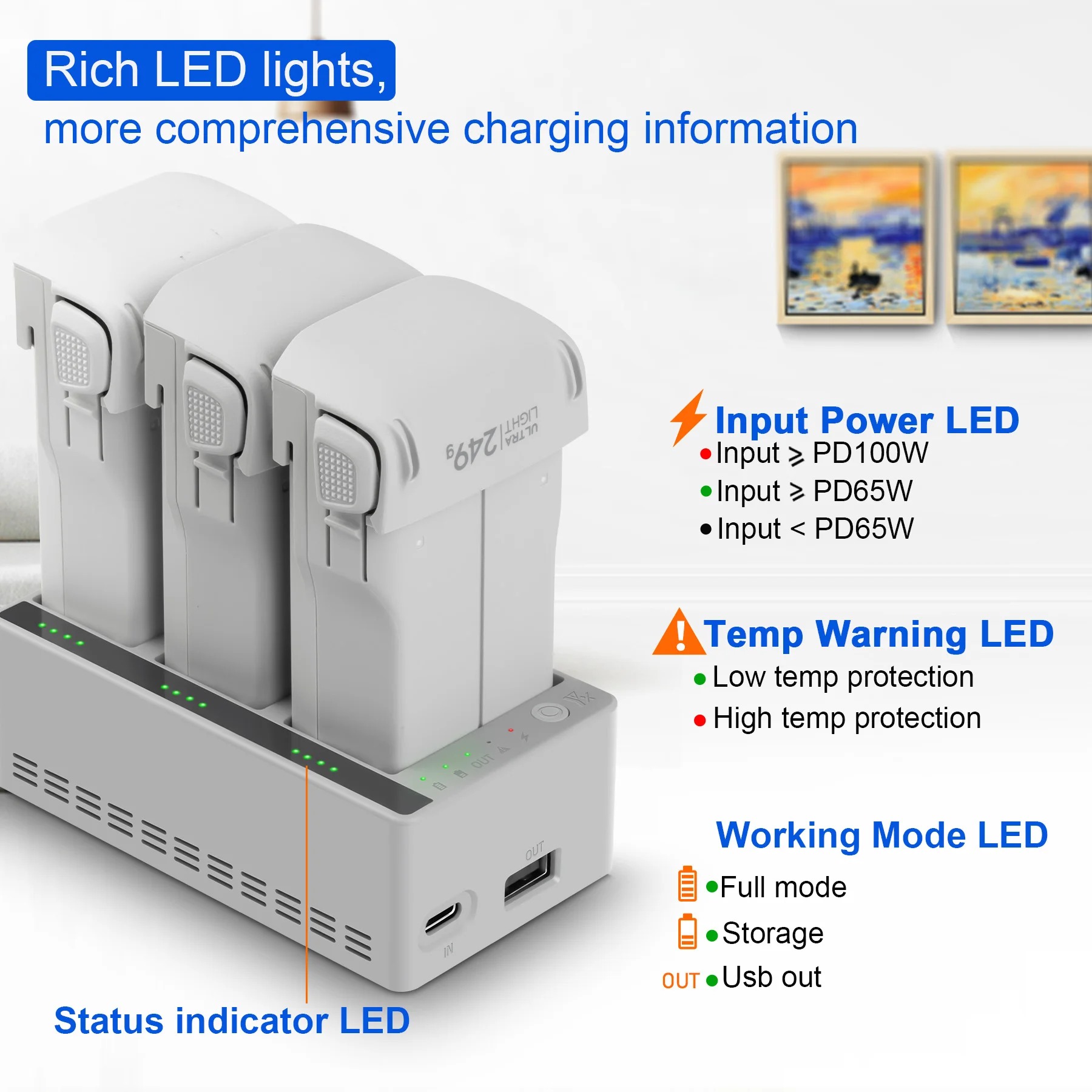 For DJI LITO 1/X1 Drone Batter - đánh giá và giá Drone Charging Hub