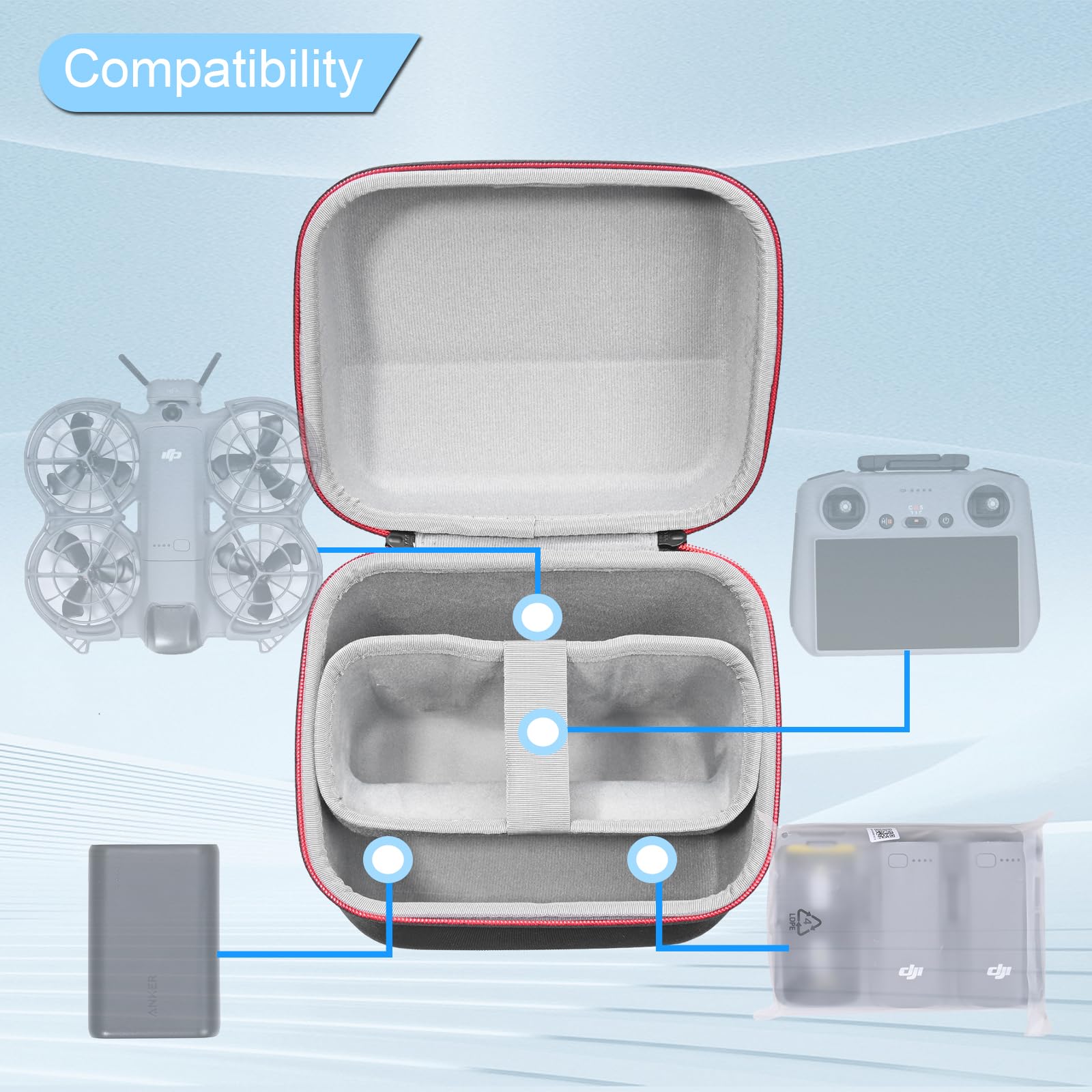 Portable Case for DJI Neo 2 Fl - đánh giá và giá Drone Charging Hub