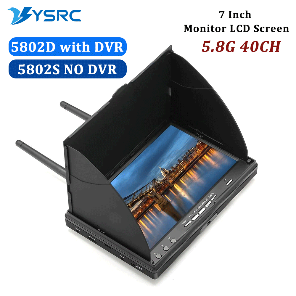 5.8G FPV DVR LS5802D 7 Inch Mo - đánh giá và giá Drone Controller Screen